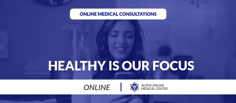 Blue Online Medical Consultations Facebook Cover