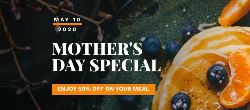 Mother's Day Special Meal Promo Facebook Cover