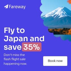 Fly to Japan and Save with Fareway Animated Square