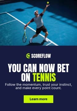 Bet on Tennis Scoreflow Betting Animated Triple Widescreen