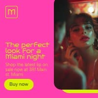 Perfect Miami Night Look Mantix Beauty Products Animated Small Square