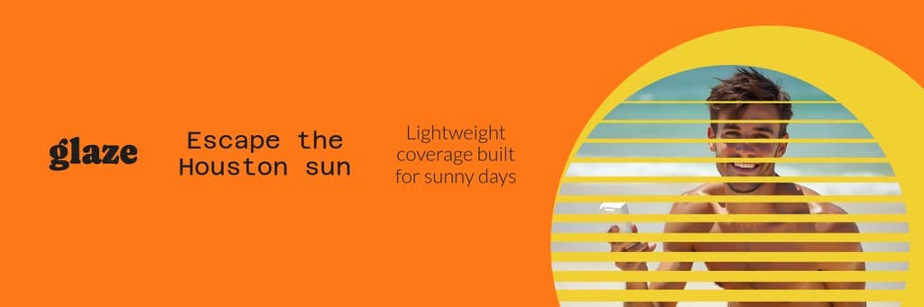 Escape Houston Sun Glaze Skincare Animated X Header