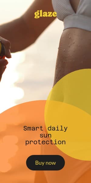 Smart Daily Sun Protection Glaze Beauty Products Animated Half Page