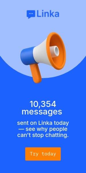 Announce Messages Sent with Linka Animated Half Page