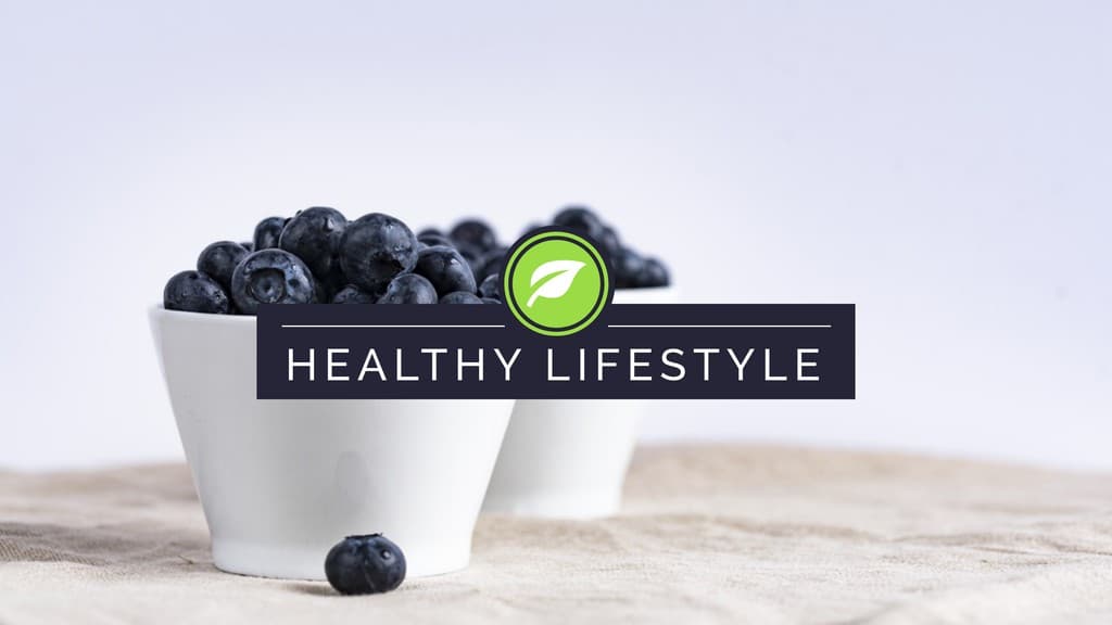 Healthy Lifestyle Blueberry 2560x1440 YouTube Channel Banner
