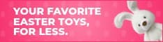 Favorite Bunny Easter Toys Half Banner