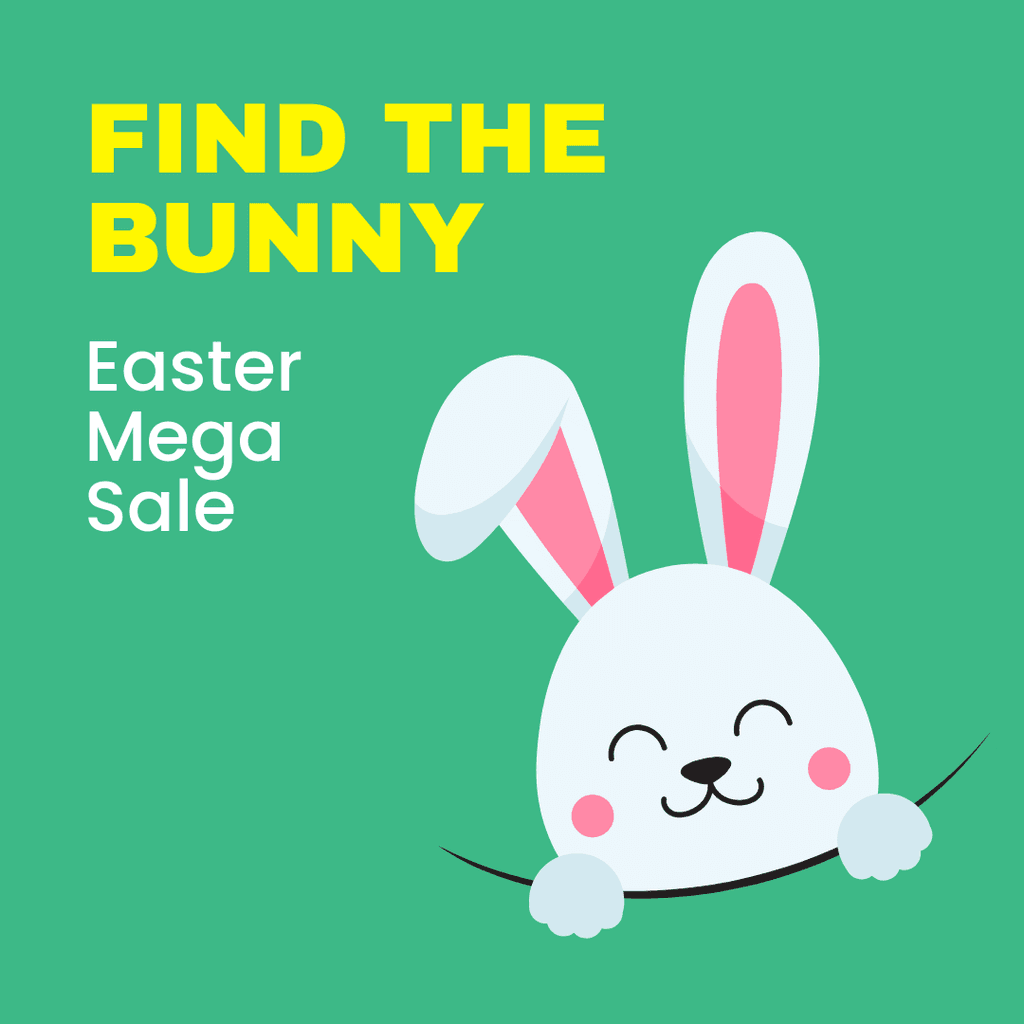 Find the Bunny Easter Mega Sale Instagram Post