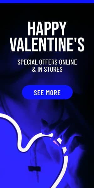 Blue Happy Valentine's Day Offers