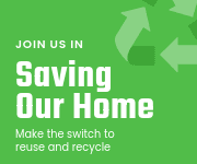 Save our Home and Recycle Earth Day Small Rectangle