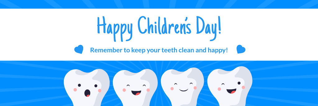 Dental Office Children's Day X Header