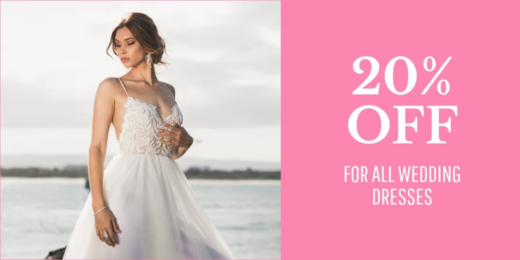 Discount on All Wedding Dresses X Image Post