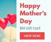 Mother's Day Hearth Balloons Gift Card Small Rectangle