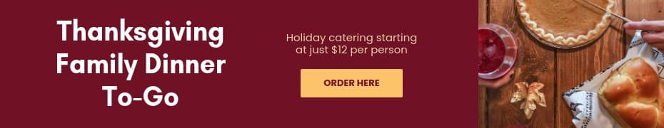 Thanksgiving Family Dinner To Go Top Banner