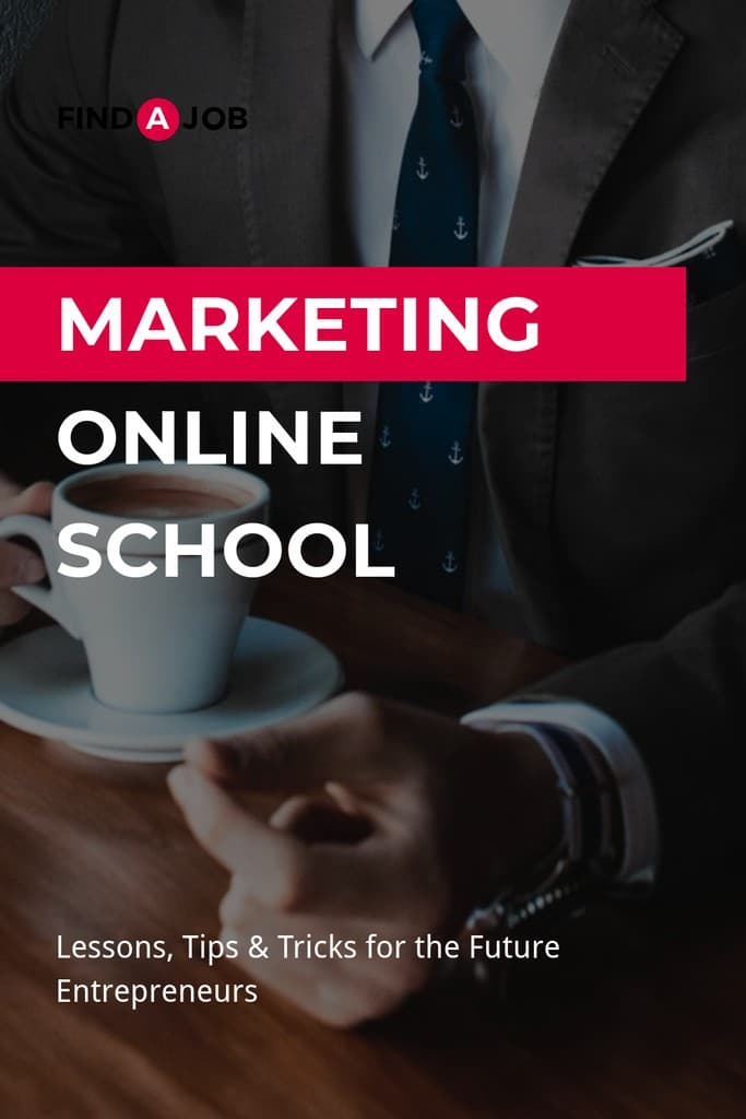 Find a Job Marketing Online School Pinterest Pin Tall