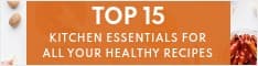 Kitchen Essentials for Healthy Recipes Half Banner