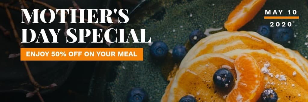 Mother's Day Special Meal Promo X Header