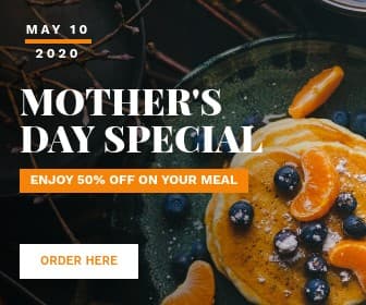 Mother's Day Special Meal Promo Large Rectangle