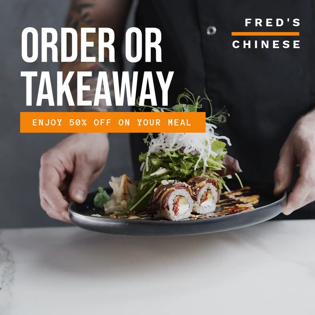 Order or Takeaway Chinese Food Video Instagram Video Post