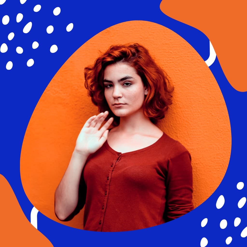 Blue Orange Playful Blobs Profile Picture Profile Picture