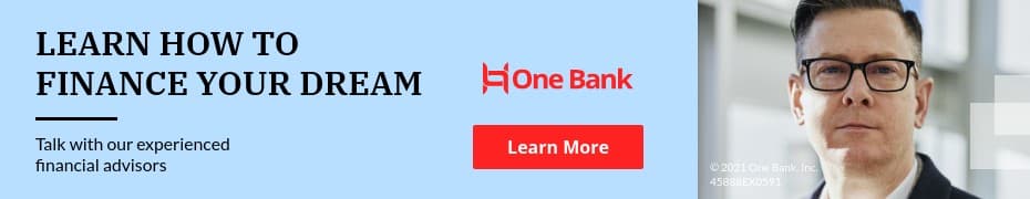 Finance Your Dream Bank Offer Top Banner