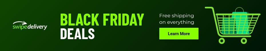 Green Delivery Black Friday Top Banner