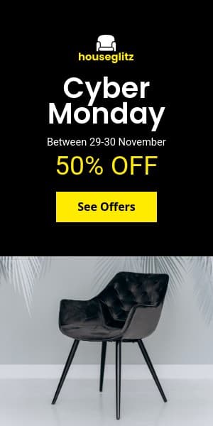 Cyber Monday Black Chair Discounts Half Page