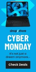 Cyber Monday Blue Laptop Dream Vertical Banner