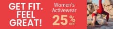 Get Fit with Women's Activewear Half Banner
