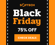 Orange Black Friday Road Discount Small Rectangle