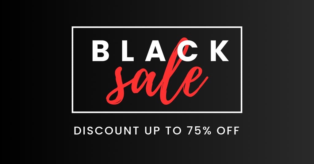 Red Style Black Friday Sale Facebook Sponsored Message