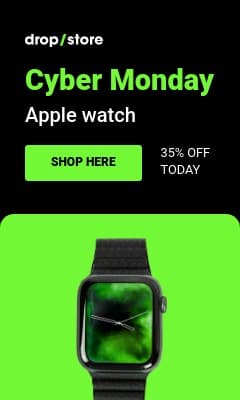 Cyber Monday Green Apple Watch Vertical Rectangle