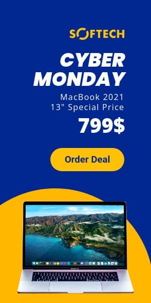 Cyber Monday MacBook 2021 Deal Half Page