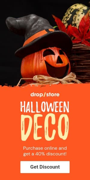Halloween Deco Online Discount Half Page