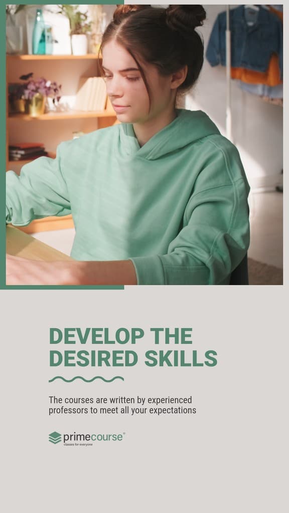 Develop The Desired Skills Video Video Story