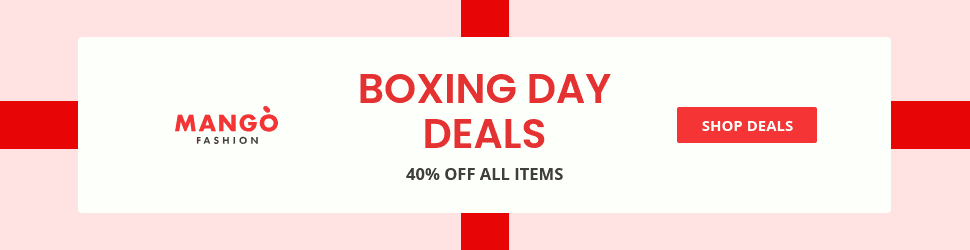 Boxing Day Fashion Deals Billboard