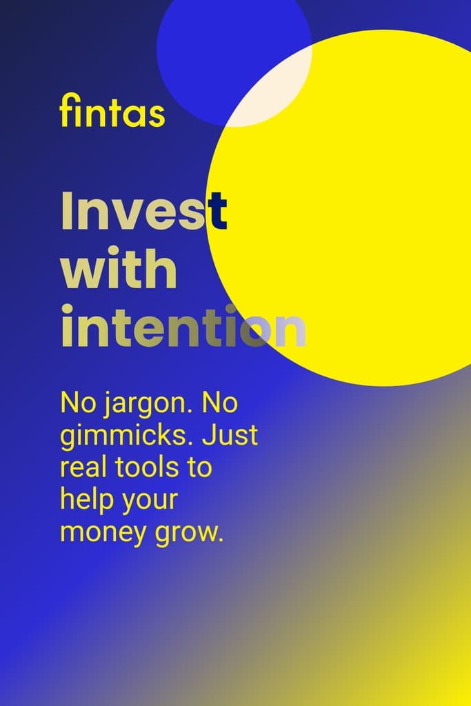 Invest with Intention Fintas Finance Animated Pinterest Pin Tall
