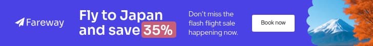 Fly to Japan and Save with Fareway Animated Leaderboard