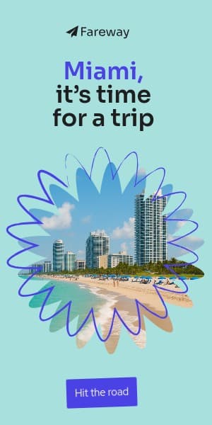 Miami Trip Fareway Travel Offer Animated Half Page