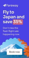 Fly to Japan and Save with Fareway Animated Vertical Banner