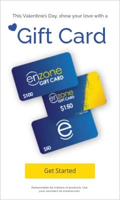 Show Your Love Valentine's Day Gift Card Vertical Rectangle