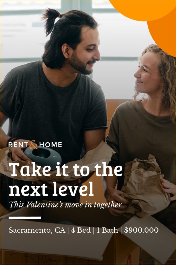 Move in Together This Valentine's Day Pinterest Pin Tall