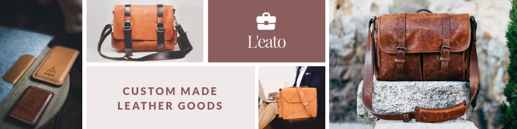 Custom Leather Goods Etsy Cover Etsy Big Shop Banner