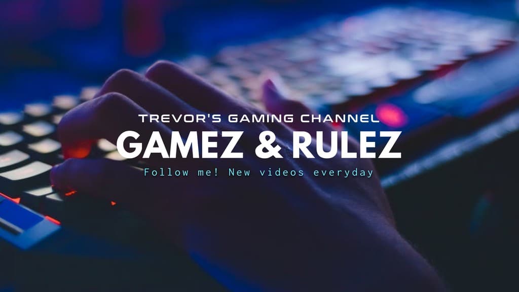 Trevor's Gaming 2560x1440 YouTube Channel Banner