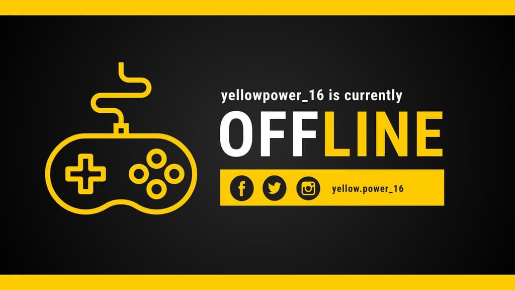 YellowPower 16 Twitch Video Cover Twitch Video Player Banner