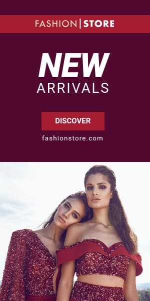 Fashion Store New Arrivals Half Page