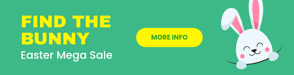 Find the Bunny Easter Mega Sale Billboard