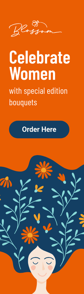 Flower Shop Celebrate Women's Day Portrait