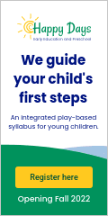 We Guide Your Steps Preschool Education Vertical Banner