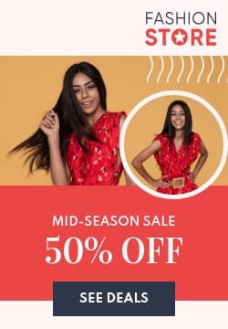 Fashion Store Mid-Season Sale Triple Widescreen