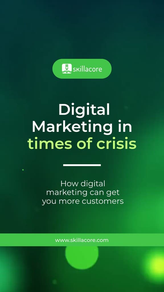 Digital Marketing More Customers Video Video Story